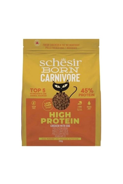 Schesir Born Carnivore Tavuk ve Yumurtalı Yetişkin Kedi Maması 1.25 Kg