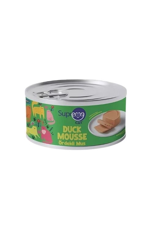 Supreme Cat Püre Ördekli Yetişkin Konserve Kedi Maması 85 Gr