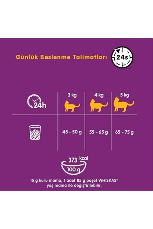 Whiskas Tavuklu ve Sebzeli Yetişkin Kedi Maması 300 Gr