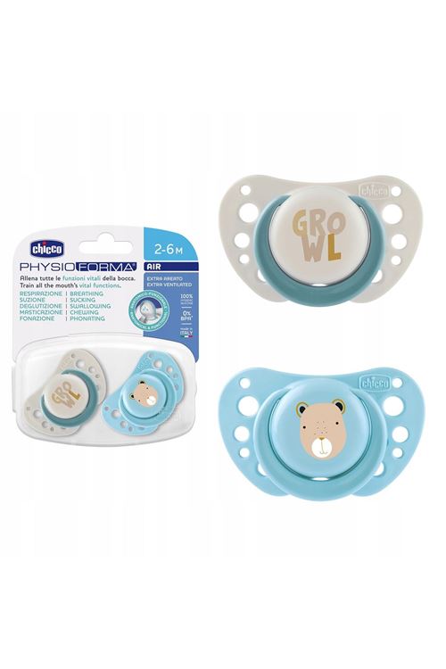 Chicco PhysioForma Air 2'li Silikon Emzik 2-6 Ay Erkek