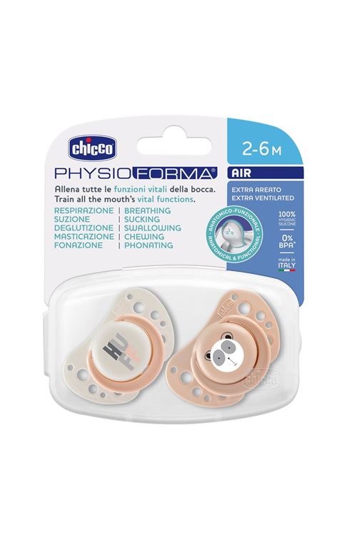 Chicco PhysioForma Air 2'li Silikon Emzik 2-6 Ay Kız