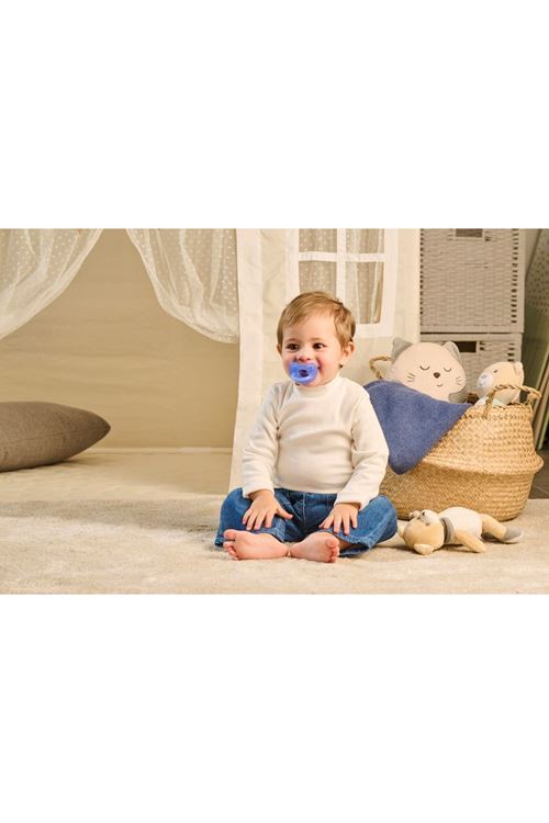 Chicco PhysioForma Soft 2'li Silikon Emzik 6-16 Ay Erkek