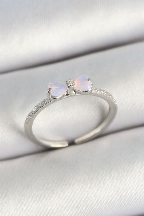 Pirinç Fiyonk Figürlü Zirkon Taşlı Gold Renk Ayarlanabilir Kadın Yüzük