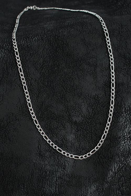 316L Çelik Klasik Figaro Zincir Model Gümüş Renk Erkek Kolye