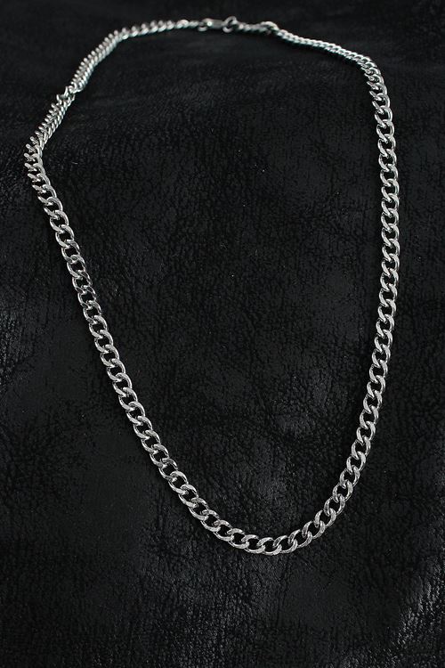 316L Çelik Klasik Zincir Model Gümüş Renk Erkek Kolye