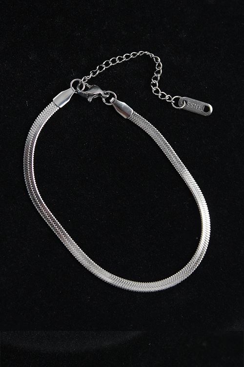 316L Çelik İtalyan Model Gümüş Renk Erkek Bileklik