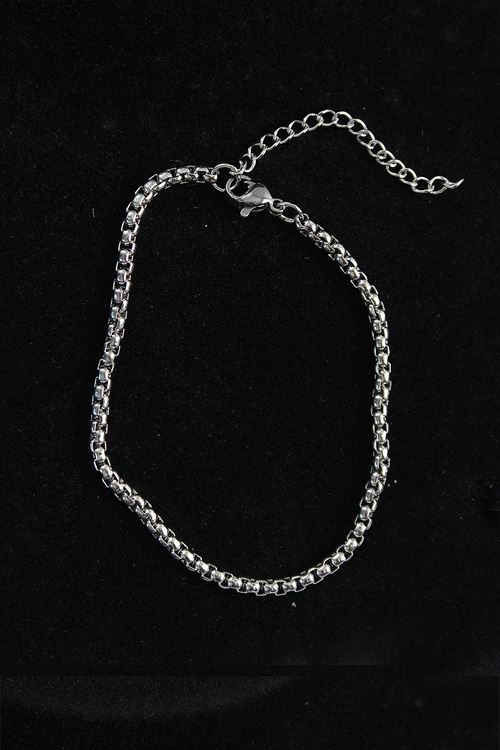 316L Çelik Örgü Model Gümüş Renk Erkek Bileklik