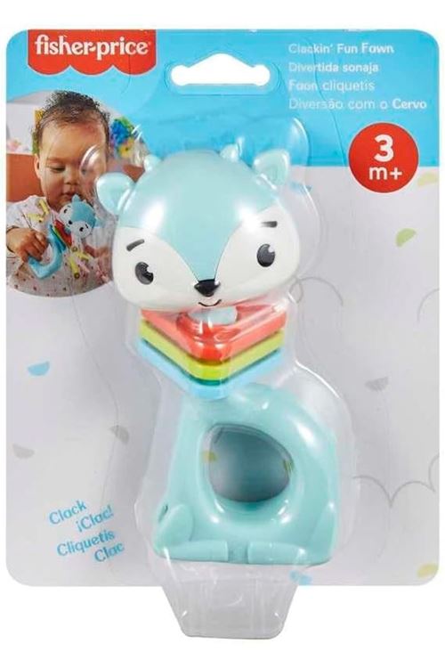 Fisher Price Eğlenceli Dostlar Çıngıraklı Dişlik - Tırtıklı Ceylan HJW11-HKD68