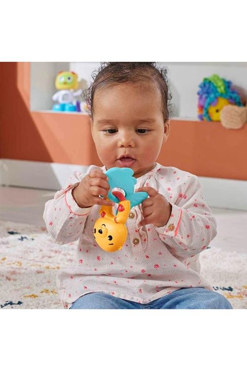 Fisher Price Eğlenceli Dostlar Çıngıraklı Dişlik - Su Samuru HJW11-HKD69