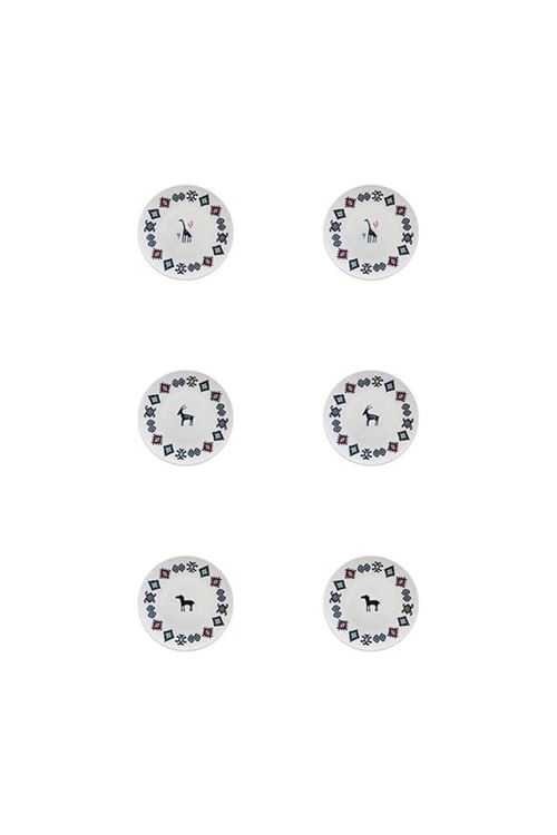 Porser Porselen Hitit Pasta Tabağı Takımı 21cm 6 Parça