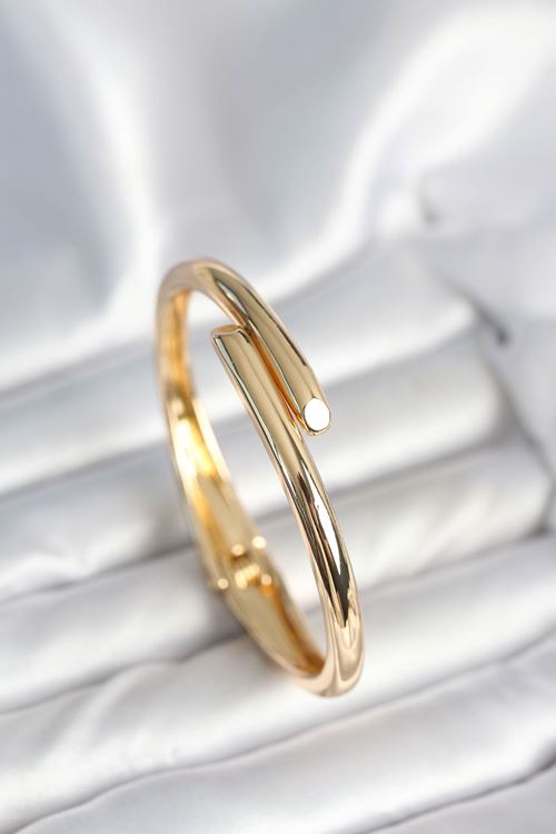 Pirinç Gold Renk Kadın Kelepçe Bileklik