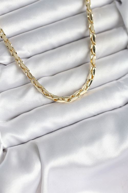 Pirinç Gold Renk 60 cm Zincir Kadın Kolye