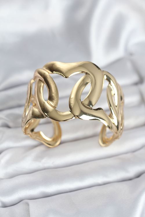 Pirinç Gold Renk Vintage Kadın Bileklik